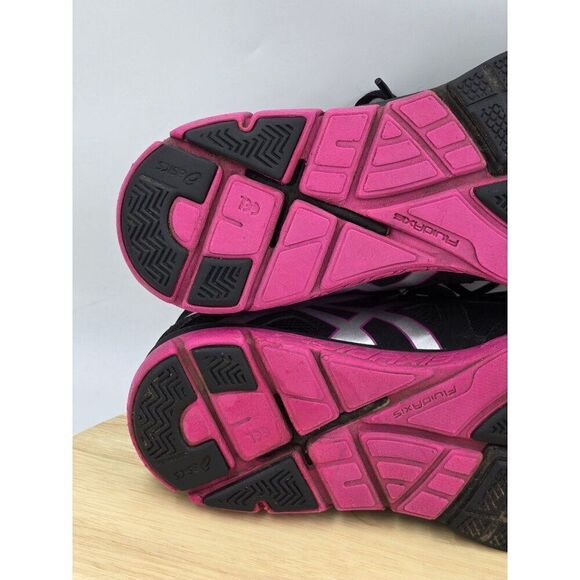 ASICS Women's Black and Pink Running Shoes - Picture 8 of 10